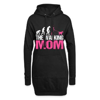 Cavachon Chien Maman Maman Maman Maîtresse Rose - Sweat-shirt à capuche long Femme - noir - Devant