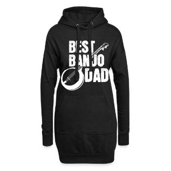 Père Banjo - Sweat-shirt à capuche long Femme - noir - Devant