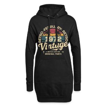Février 1972 | Génial Depuis Février 1972 - Sweat-shirt à capuche long Femme - noir - Devant