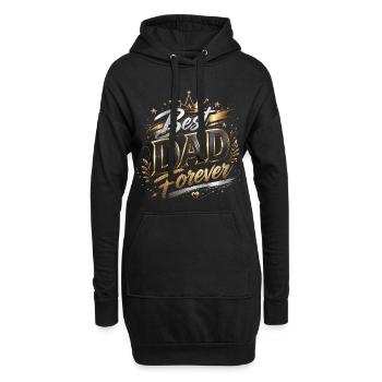 Best Forever Dad – Vatertag - Hoodie-Kleid - Schwarz - Vorne
