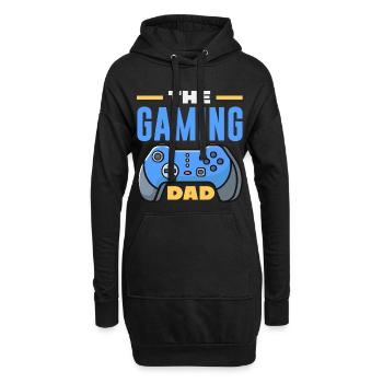 Le Papa Gamer Drôle Papa Gamer Papa Gamer Dad - Sweat-shirt à capuche long Femme - noir - Devant