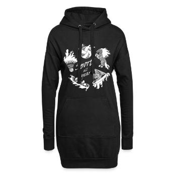 Katrin Mailer - Sweat-shirt à capuche long Femme - noir - Devant