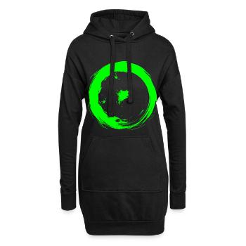 Astronomical symbols sun green - Hoodie Dress - black - Front