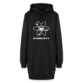 Atomic City - Hoodie-Kleid - Schwarz - Vorne