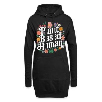 Végétarien Végétalien Végétarien Végétarien - Sweat-shirt à capuche long Femme - noir - Devant
