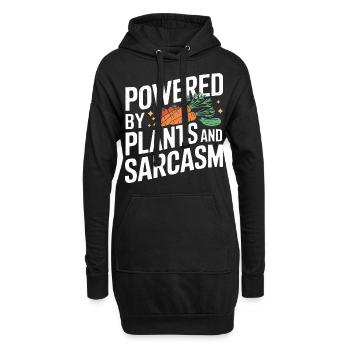 Végétarien Végétalien Végétarien Végétarien - Sweat-shirt à capuche long Femme - noir - Devant