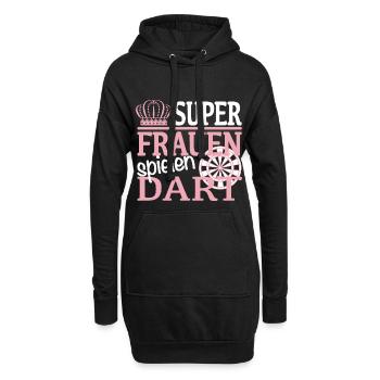 Fléchettes femmes fléchettes - Sweat-shirt à capuche long Femme - noir - Devant
