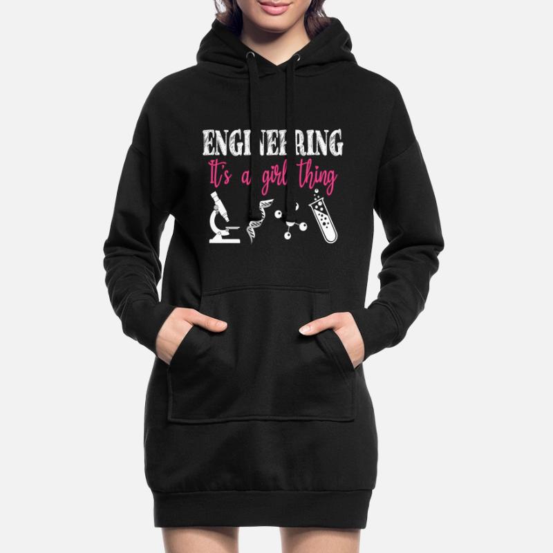 Engineering ist ein Mädchen-Ding Hoodie-Kleid