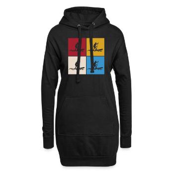 Stand Up Paddle SUP - Sweat-shirt à capuche long Femme - noir - Devant