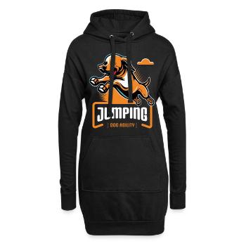 Jumping Agility Dog - Hoodie-Kleid - Schwarz - Vorne