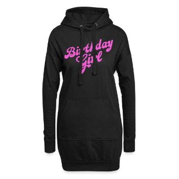 Birthday Day - Hoodie-Kleid - Schwarz - Vorne