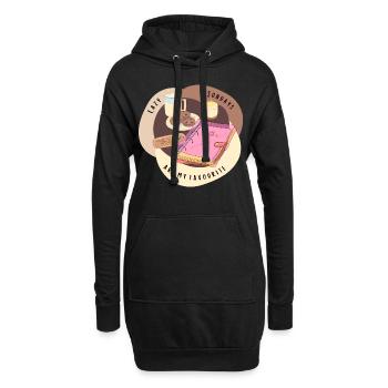 sunday chill T-shirt for friend - Hoodie-Kleid - Schwarz - Vorne