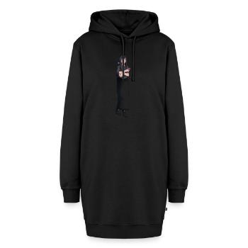 Hanna - Hoodie-Kleid - Schwarz - Vorne - AI Model Female 172 light (172cm)