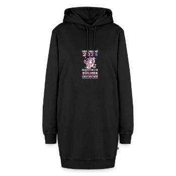 Erste Klasse Grundschule 2024 Geschenk - Hoodie-Kleid - Schwarz - Vorne