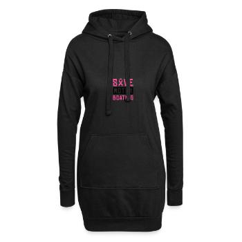 Save Motor Boating - Fighting Breast Cancer - Hoodie-Kleid - Schwarz - Vorne
