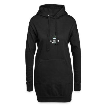 Let The Fun Be Gin - Hoodie-Kleid - Schwarz - Vorne