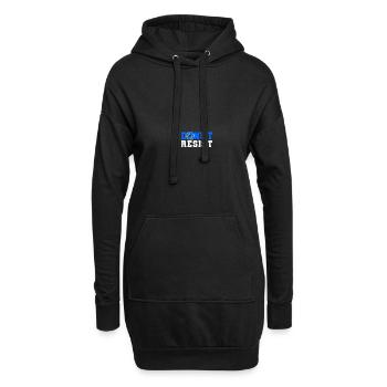 Police Officer - Donut Resist - Hoodie-Kleid - Schwarz - Vorne