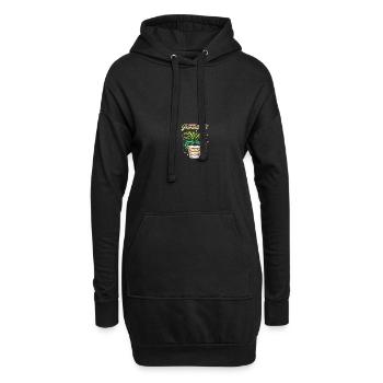 Support Plant Parenthood - Plant Lover - Hoodie-Kleid - Schwarz - Vorne
