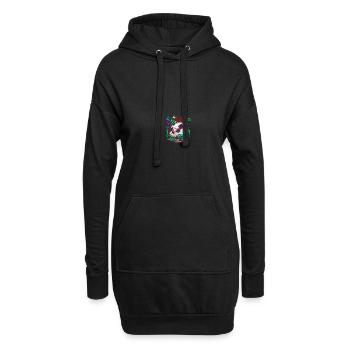 Psychedelic Magic Mushroom - Space Shroom - Hoodie-Kleid - Schwarz - Vorne