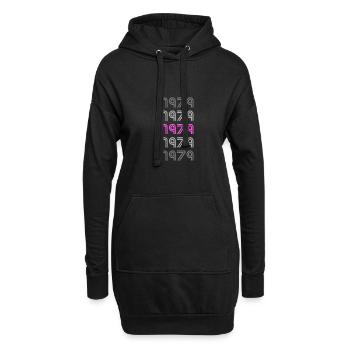 Style 1979 - Hoodie-Kleid - Schwarz - Vorne