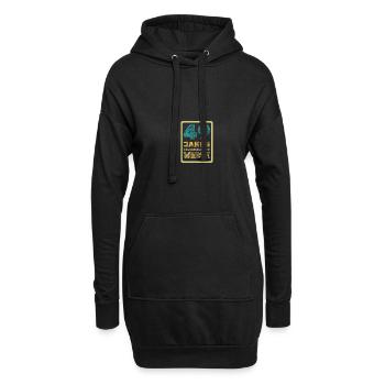 49 - Hoodie-Kleid - Schwarz - Vorne