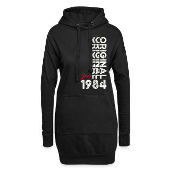Légende Juin 1984 Millésime 1984 Anniversaire 1984 - Sweat-shirt à capuche long Femme - noir - Devant