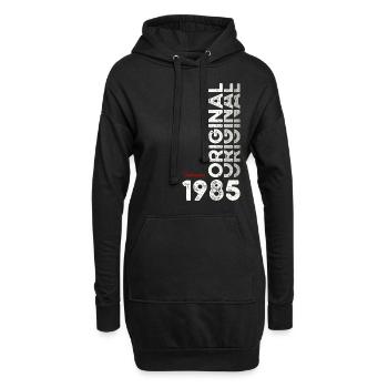 Cadeau d'anniversaire 40 ans Homme Original Février 1985 - Sweat-shirt à capuche long Femme - noir - Devant
