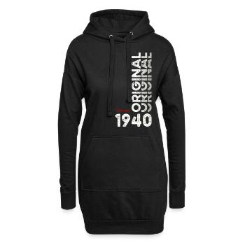 85. Geburtstag Geschenk Mann Original Februar 1940 - Hoodie-Kleid - Schwarz - Vorne