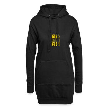 Born 1967 - Hoodie-Kleid - Schwarz - Vorne