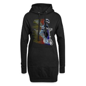 Escooter Electroroller E-Roller Raptor Bestseller - Hoodie-Kleid - Schwarz - Vorne