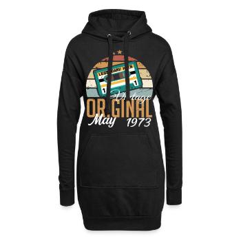 Mai 1973 Geburtstagsgeschenk 1973 Mai - 1973 Mai - Hoodie-Kleid - Schwarz - Vorne