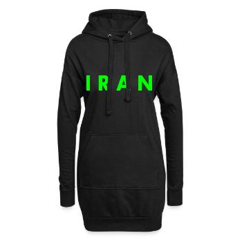 Iran - Hoodie-Kleid - Schwarz - Vorne