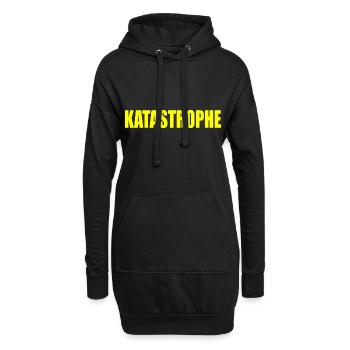 Katastrophe - Hoodie-Kleid - Schwarz - Vorne