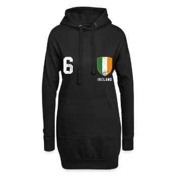 Irland - Hoodie-Kleid - Schwarz - Vorne