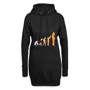 Witziges Tuba Spieler Band Marschieren Geschenk - Hoodie-Kleid - Schwarz - Vorne