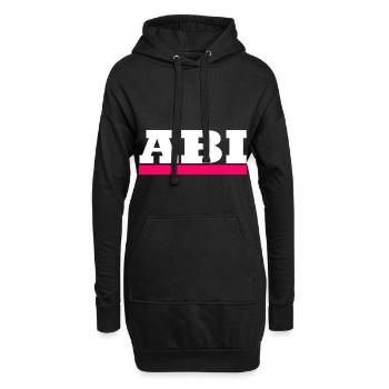 Abi - Motiv zum personalisieren - Hoodie-Kleid - Schwarz - Vorne