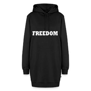 Liberté - Sweat-shirt à capuche long Femme - noir - Devant