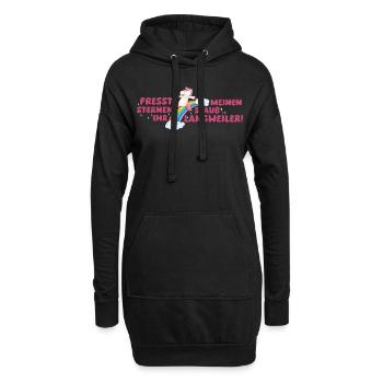 Fresst meinen Sternenstaub ihr Langweiler! - Hoodie-Kleid - Schwarz - Vorne