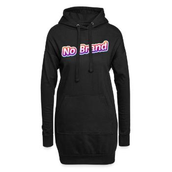 Pas de style d’autocollant de marque - Sweat-shirt à capuche long Femme - noir - Devant