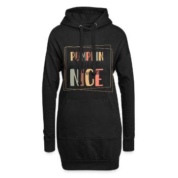 Pumpkin spice - Hoodie-Kleid - Schwarz - Vorne