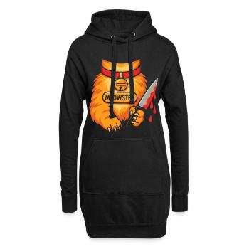 Humour Costume Halloween Chat - Sweat-shirt à capuche long Femme - noir - Devant
