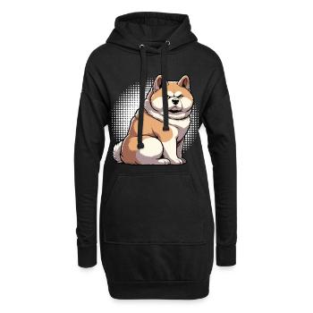 Akita Akita propriétaire Akitas Akita amoureux Akitafan - Sweat-shirt à capuche long Femme - noir - Devant
