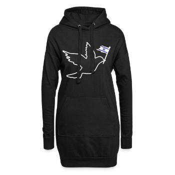 Israel - Sweat-shirt à capuche long Femme - noir - Devant