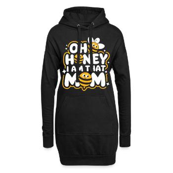 Honigbiene Imker Bienen Biene - Hoodie-Kleid - Schwarz - Vorne