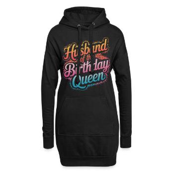 Ehemann Ehegatte Familie Hochzeit - Hoodie-Kleid - Schwarz - Vorne
