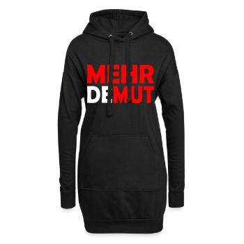 Demut - Hoodie-Kleid - Schwarz - Vorne