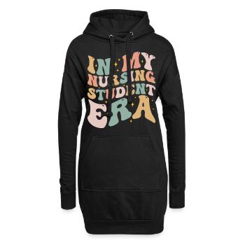 In meiner Schulkrankenschwester-Ära In meiner Krankenpflegeschüler-Ära - Hoodie-Kleid - Schwarz - Vorne