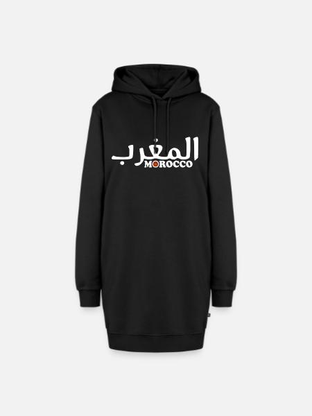 Marokko - Hoodie-Kleid - Schwarz
