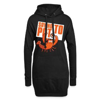 Krebse kochen Pun Krebs Saison Hummer - Hoodie-Kleid - Schwarz - Vorne