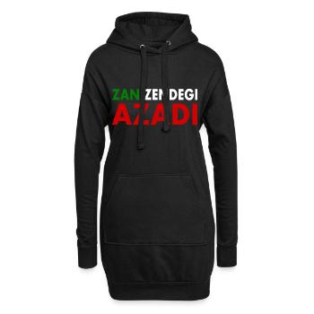 women life freedom Zan zendegi azadi - Hoodie-Kleid - Schwarz - Vorne